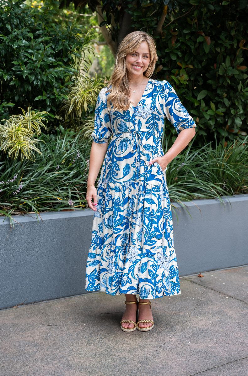 Selma Maxi Dress Blue