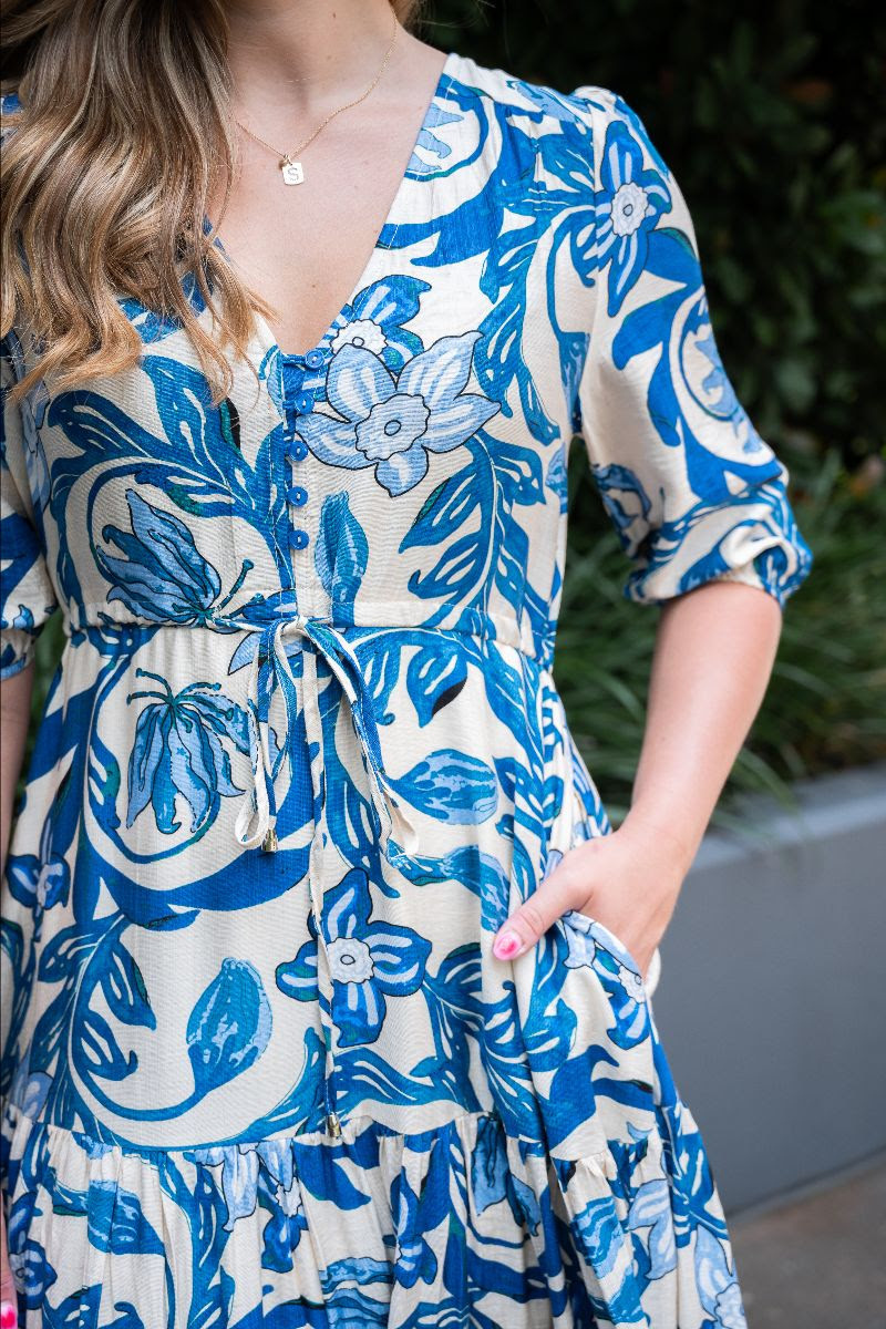 Selma Maxi Dress Blue
