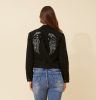 Angel wing denim jacket