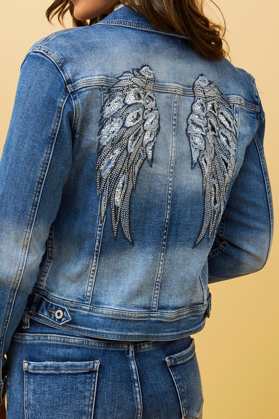 Denim Jacket with sequins